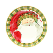 Old St. Nick Dinner Plate, Striped Hat