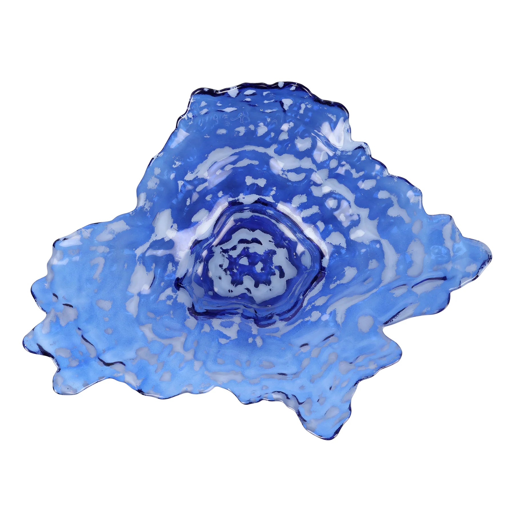 Ostrica Glass Blue Large Platter