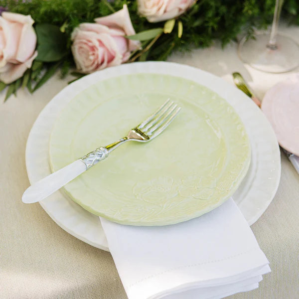 Pietra Fiori Pistachio Salad Plate