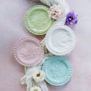 Pietra Fiori White Salad Plate