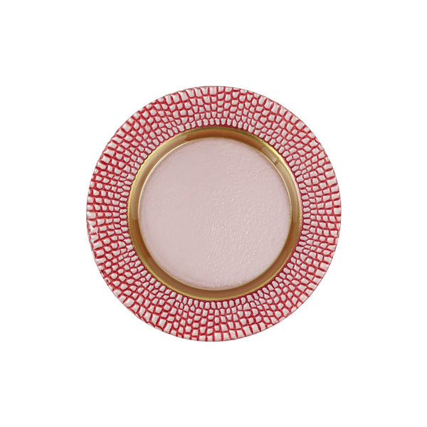 Pelli Glass Pink Salad Plate