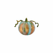 Pumpkins Figural Amber Glass Gourd