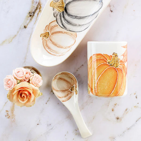 Pumpkins Narrow Oval Platter