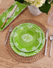 Paloma Green Melamine Salad Plate, Set of 4