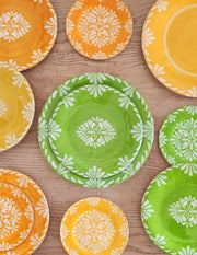 Paloma Green Melamine Dinner Plate, Set of 4