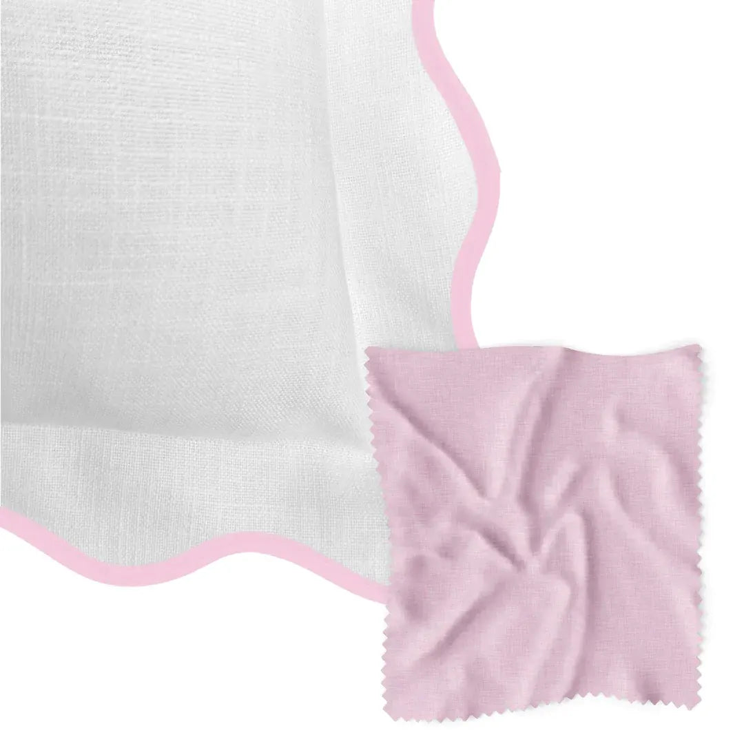 Laura Park Scalloped Duvet Cover, Pink / White