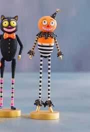Glitterville Cat, Pumpkin Man, Spider, Pirate, Tabletop Figures