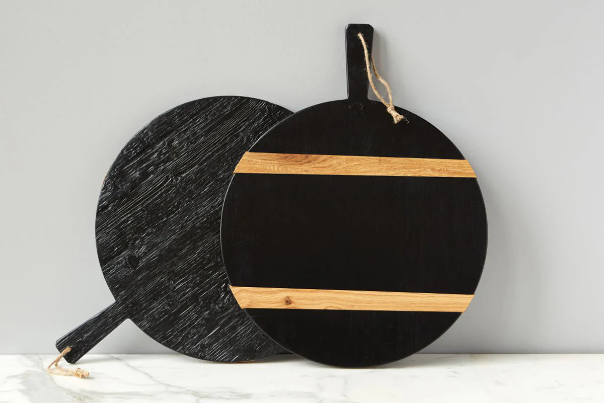 Black Round Mod Charcuterie Board, Medium