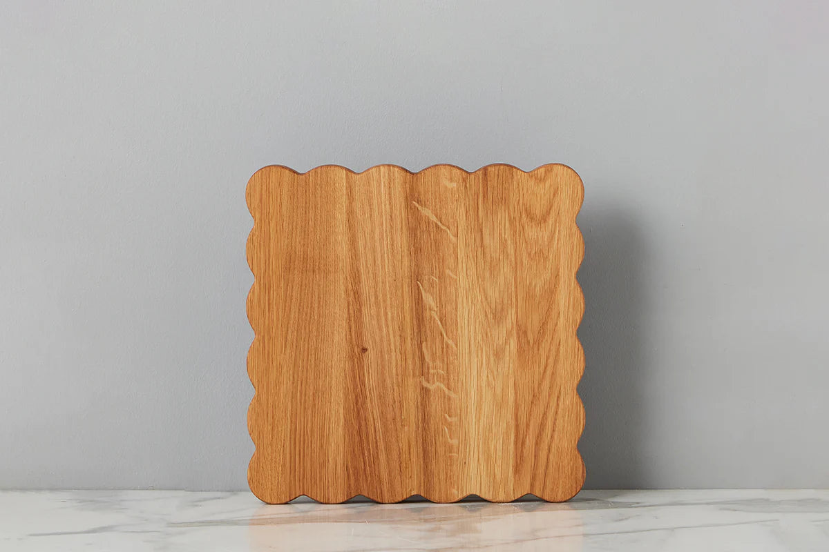 Square Scalloped Cutting Board, Small