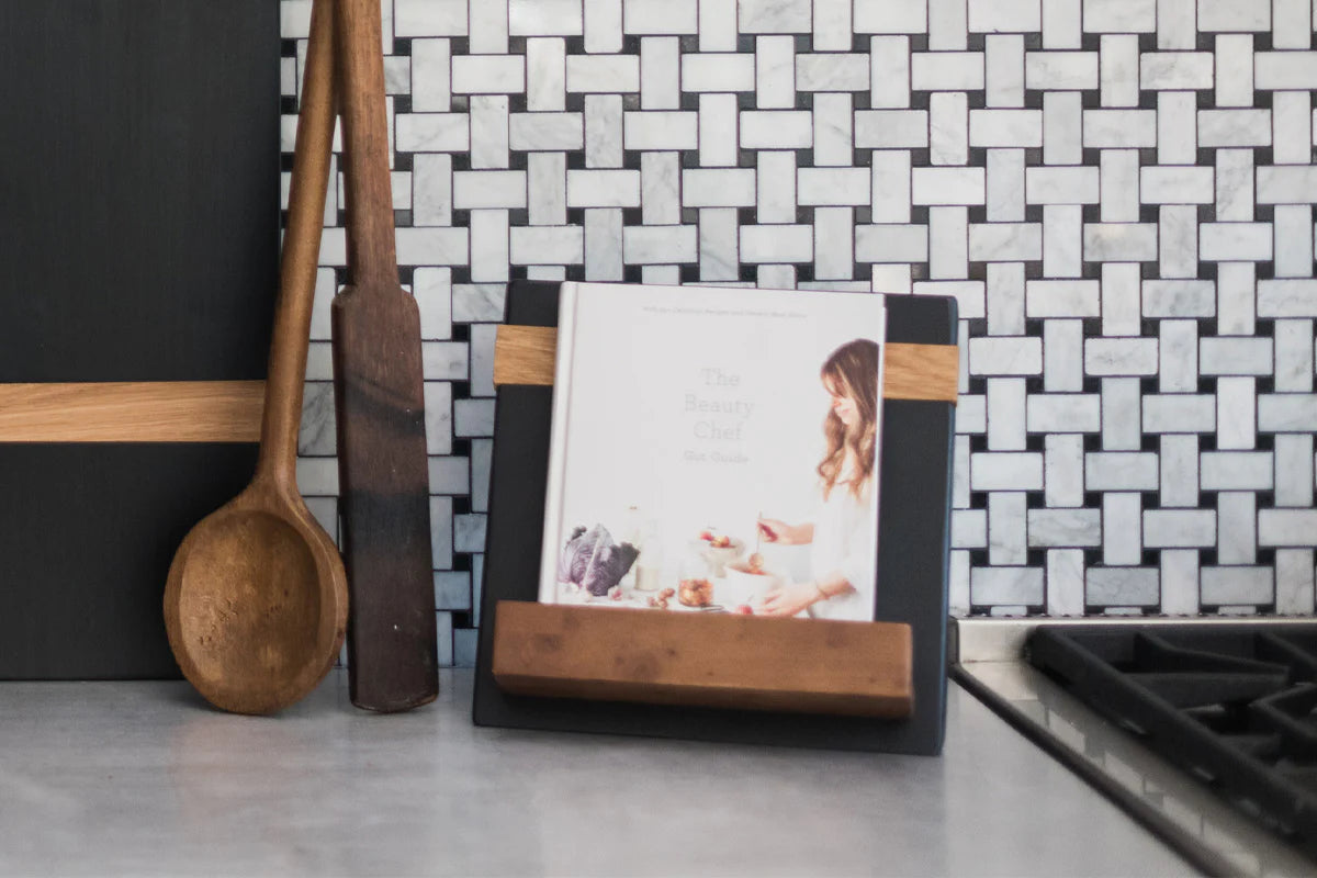 Modern iPad/Cookbook Holder, Black