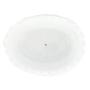 Rustic Garden White Ruffle Oval Planter