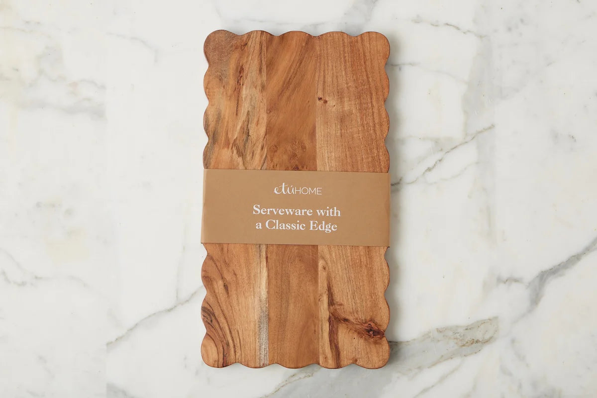 Rectangle Scalloped Cutting Board