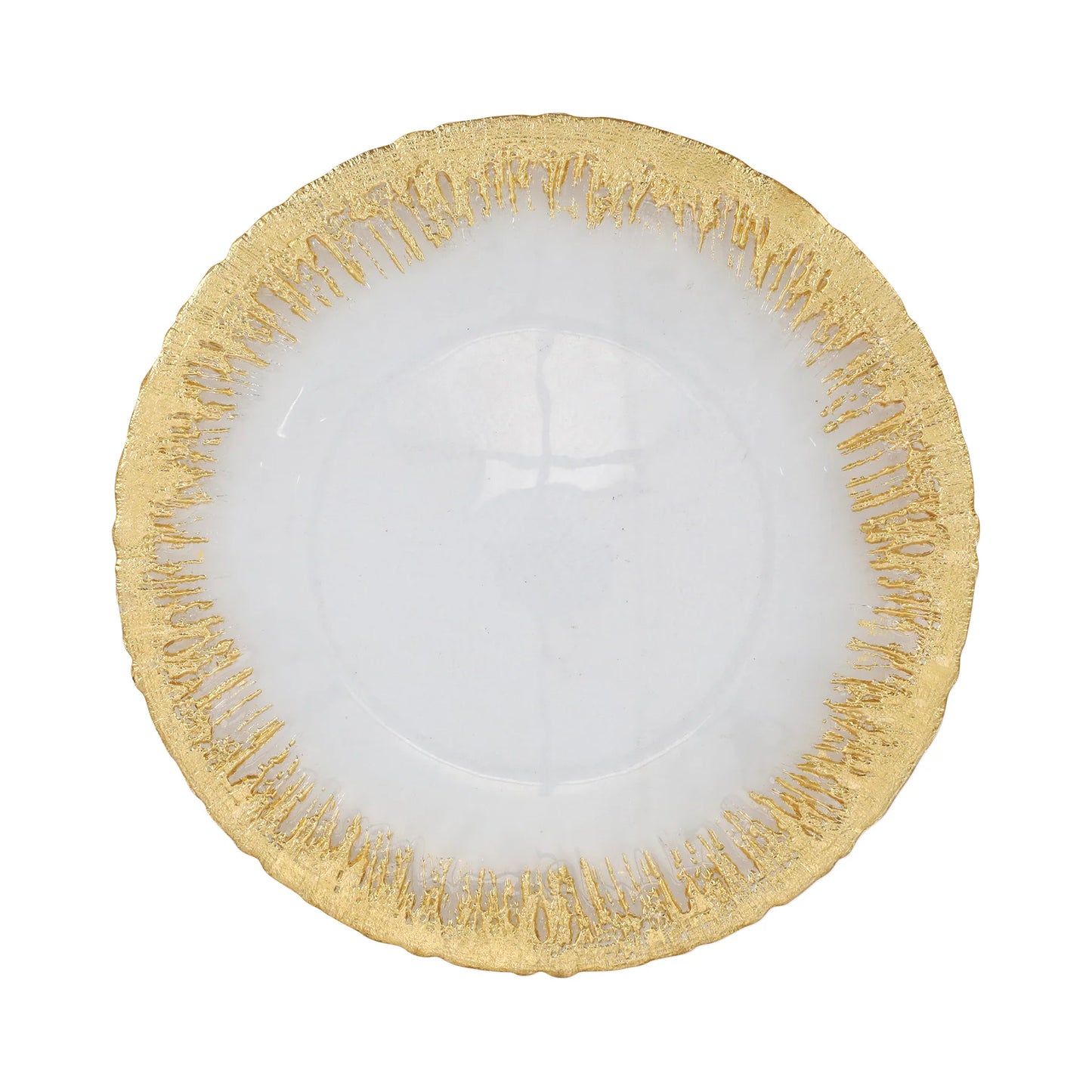 Vietri Rufolo Glass Gold Service Plate/Charger
