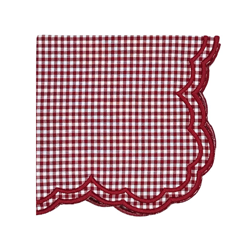 Bettina Napkin Red Gingham, Set of 4