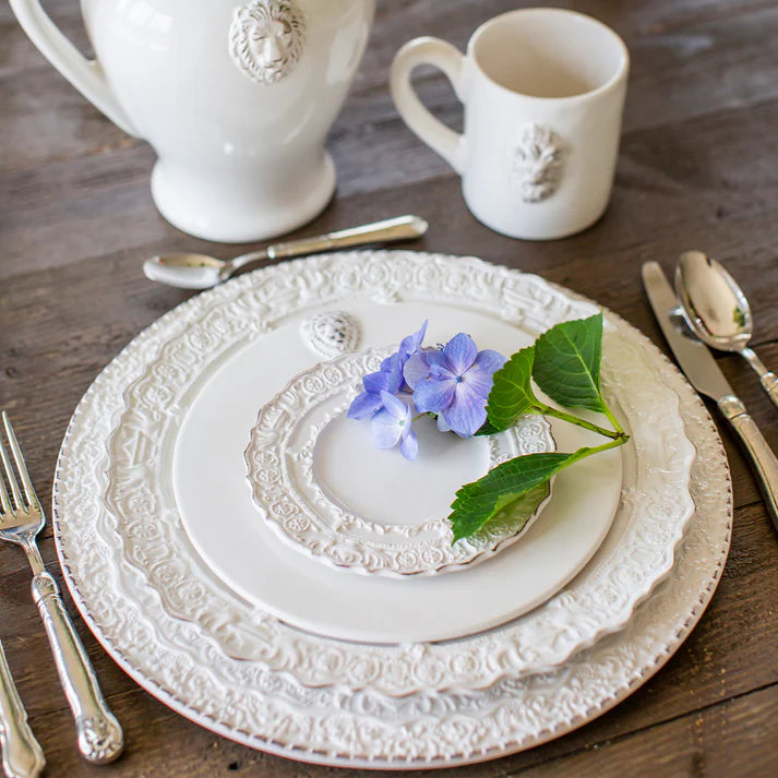 Renaissance White Dinner Plate