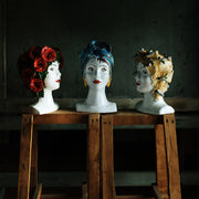 Vietri Sicilian Heads Honeycomb Head