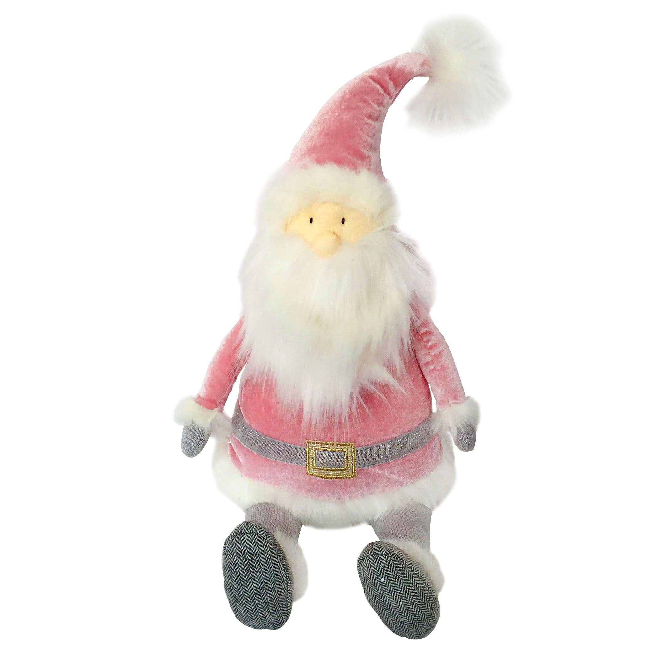 Santa Shelf Sitter- Dusty Rose