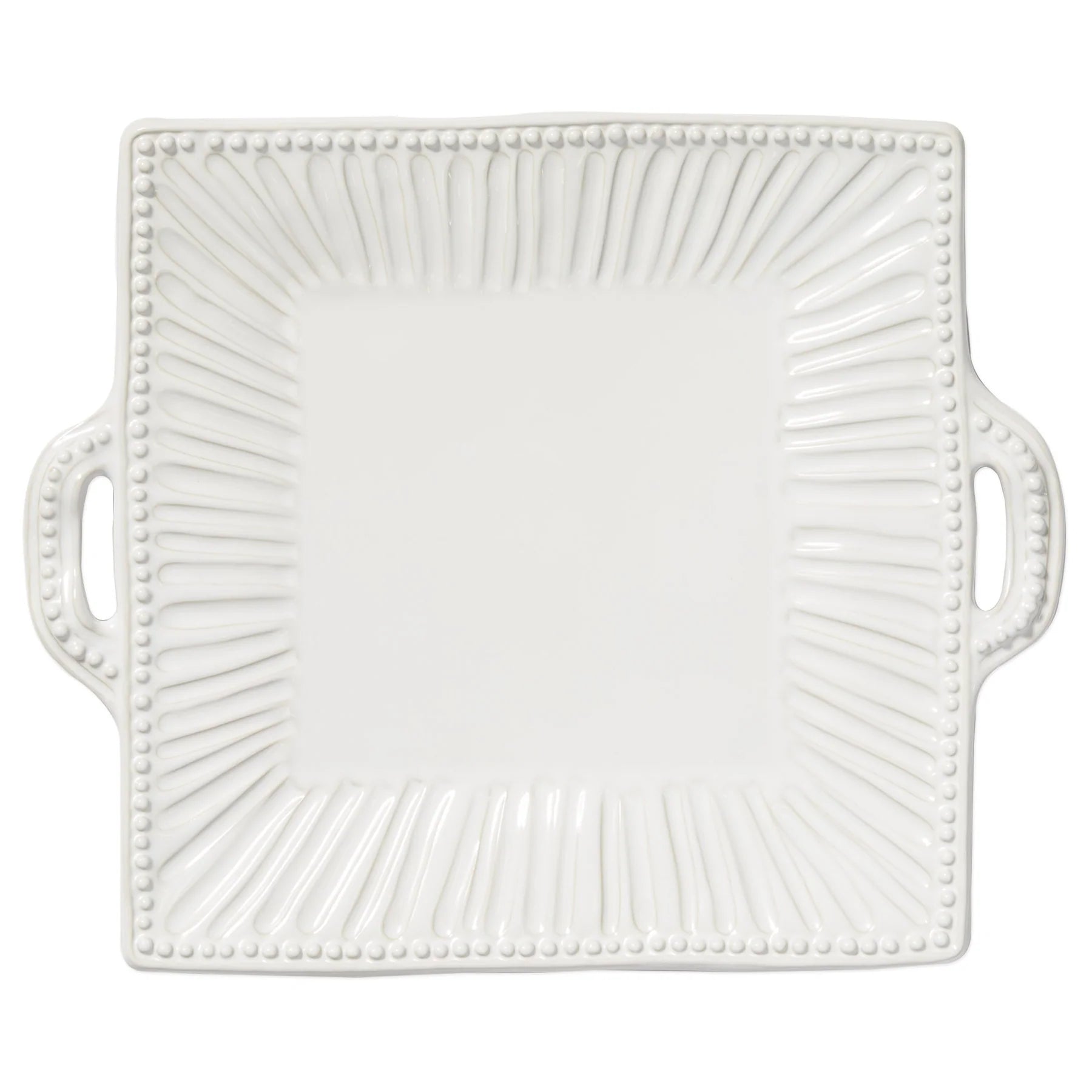 Incanto White Square Handled Platter