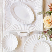 Incanto White Square Handled Platter