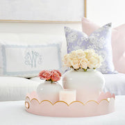 Eloise Gloss White & Gold Scalloped Metal Tray ( more colors )
