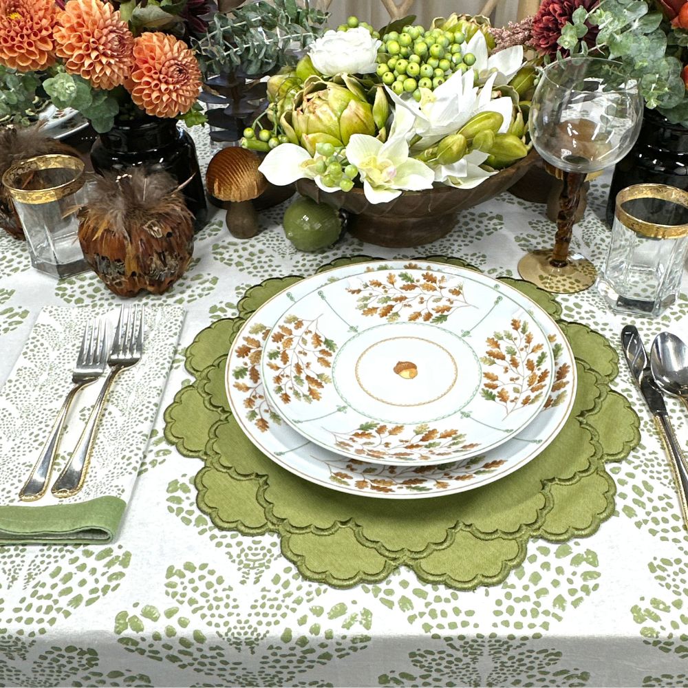 Lillian Placemat - Sage, Set of 4