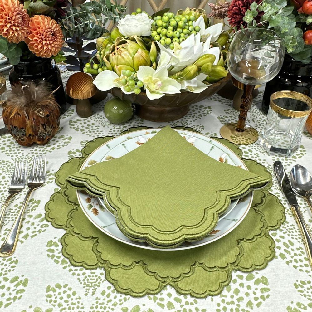 Lillian Placemat - Sage, Set of 4