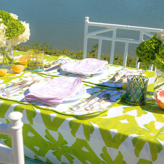 Laura Park Palm Green Tablecloth