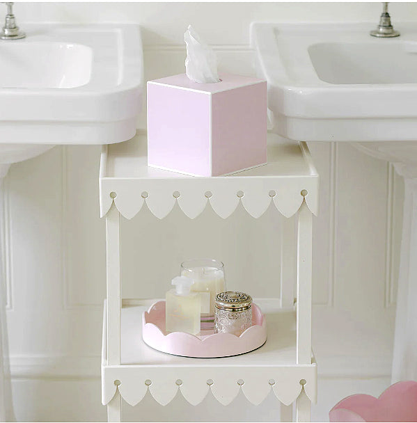 Light Pink Square Tissue Box