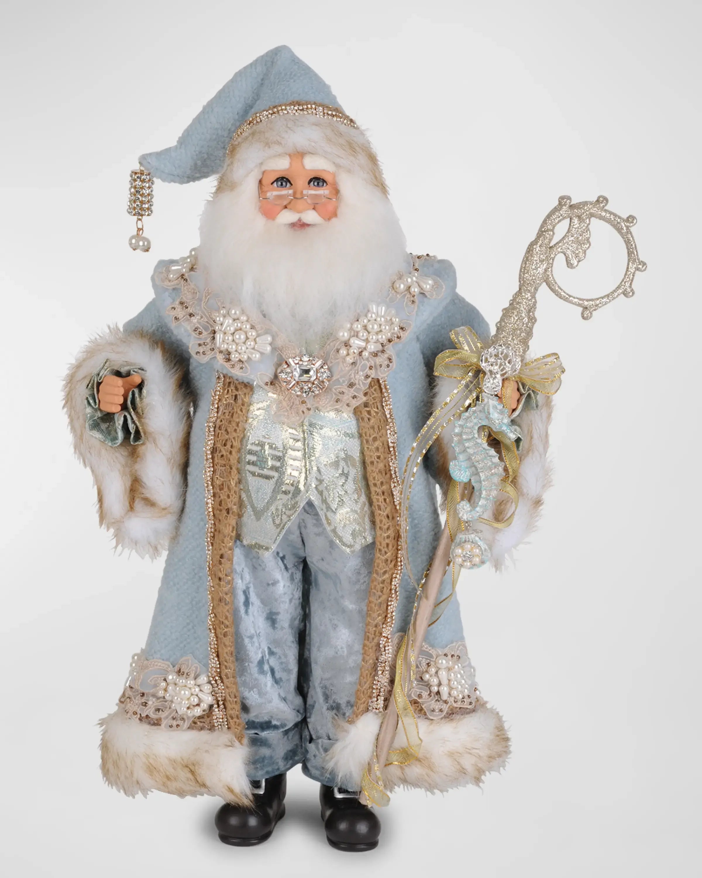 Seahorse & Pearls Santa Figure