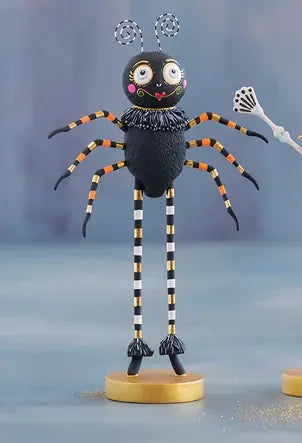 Glitterville Cat, Pumpkin Man, Spider, Pirate, Tabletop Figures