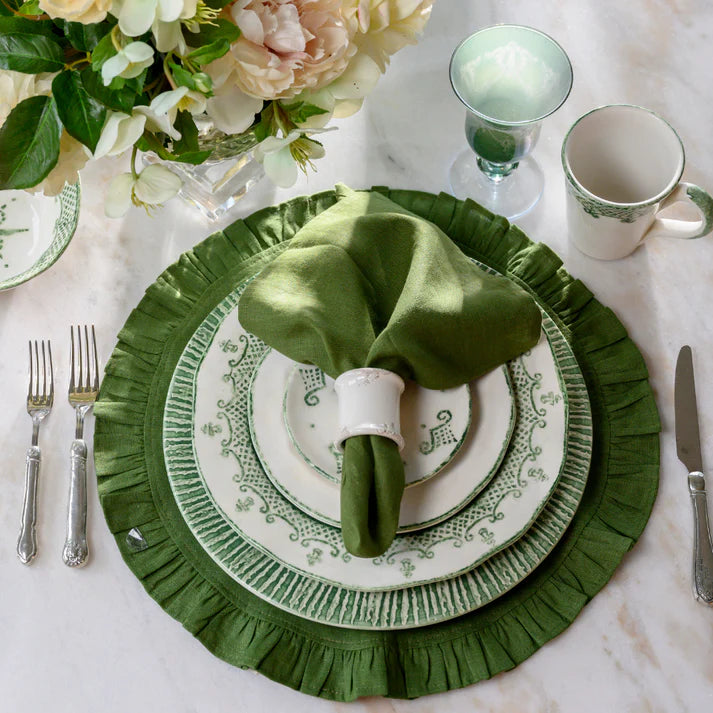 Burano Green Dinner Plate