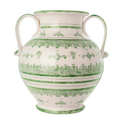 Burano Green Round 2-Handled Amphora Urn
