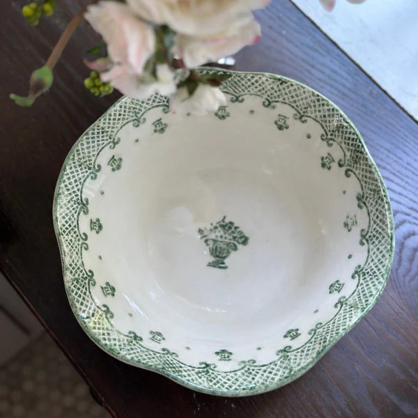 Burano Green Large Serving Bowl