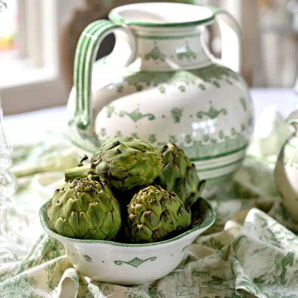 Burano Green Large Serving Bowl