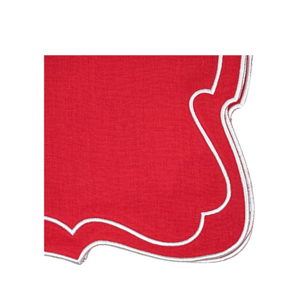 Studio Collection - Belle Napkin - Red, Set of 4