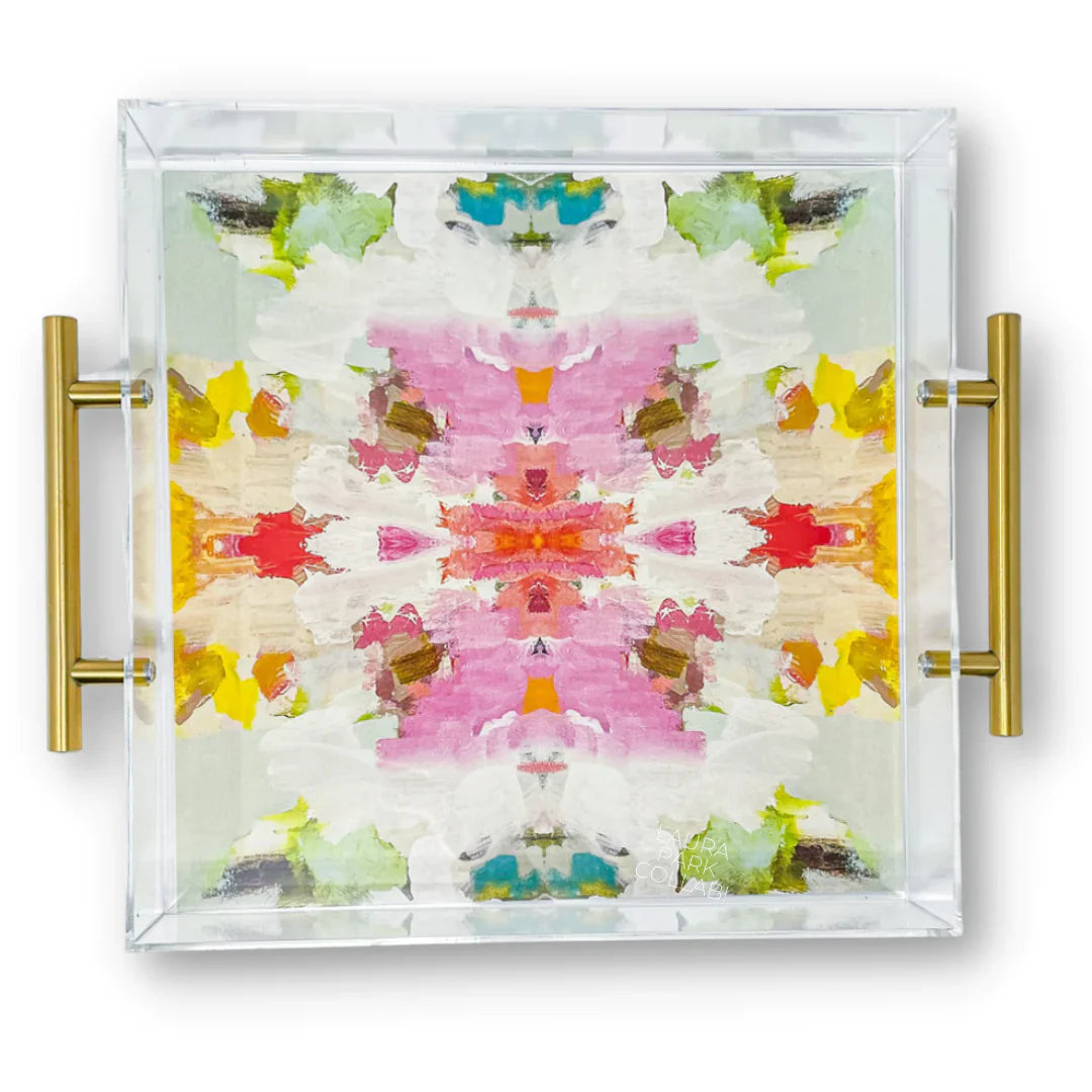 Laura Park, Giverny Acrylic Serving Tray with Handles