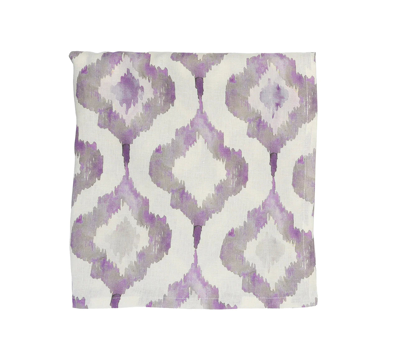 Kim Seybert Watercolor Ikat Tablecloth - Gray & Lilac