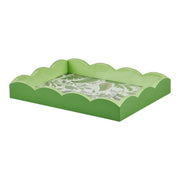 Palm Beach Lacquered Scallop Small Tray, Green