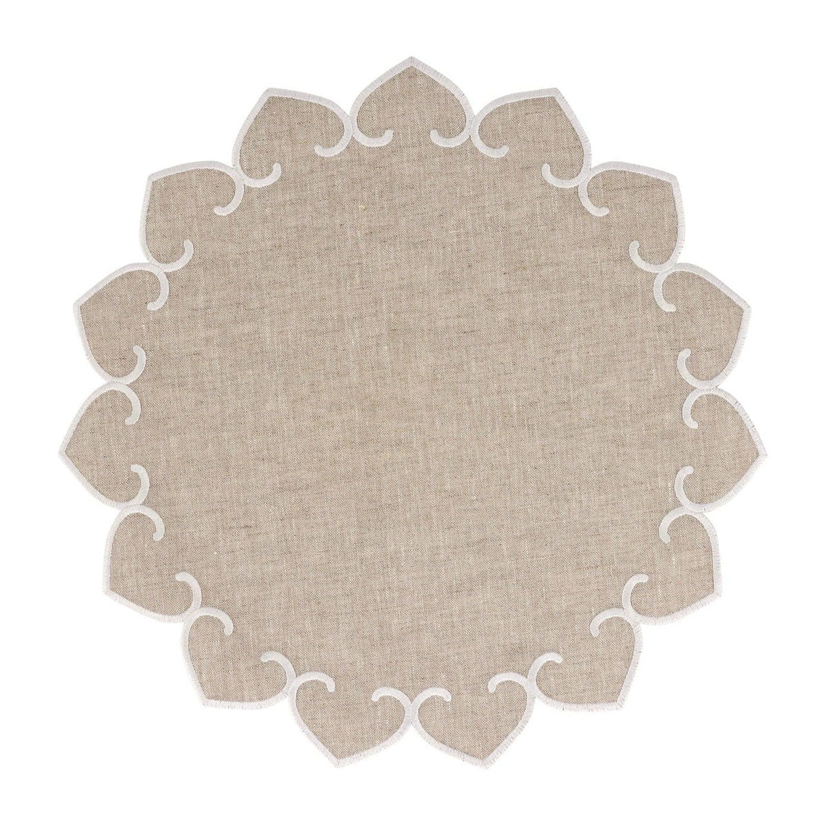 Tessuti Natural Round Placemats, Set of 4