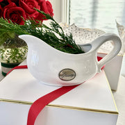 Tuscan Pewter Medallion Gravy Boat