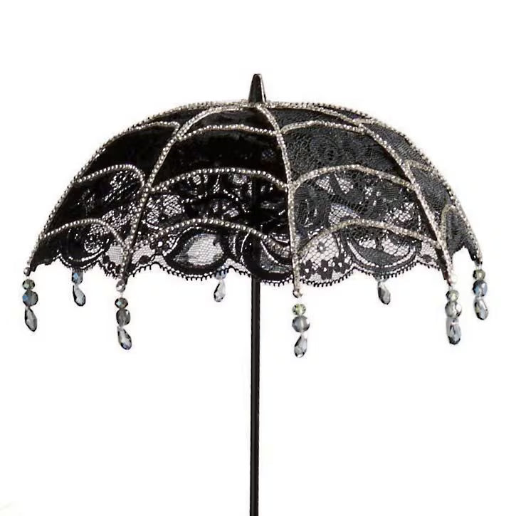 Halloween Dame with Parasol, New!