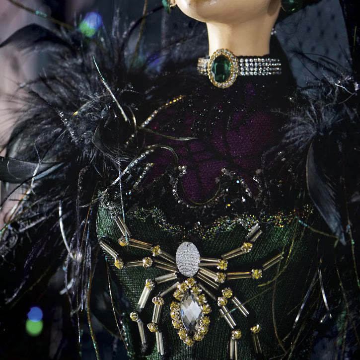 Halloween Dame with Parasol, New!