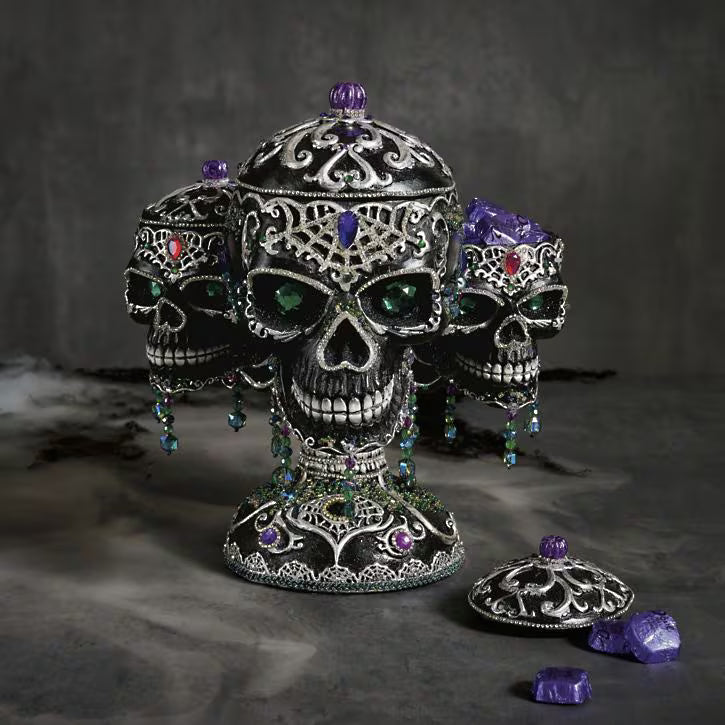 Tri-Skull Candy Bowls, New!