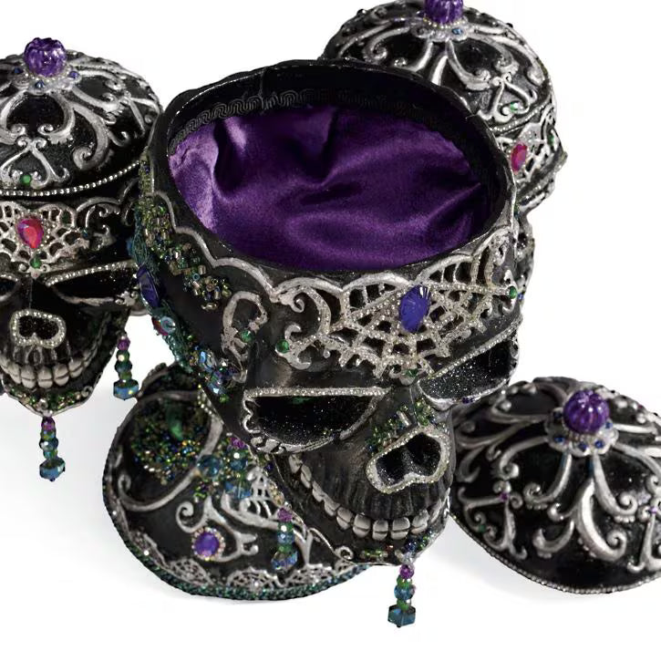 Tri-Skull Candy Bowls, New!