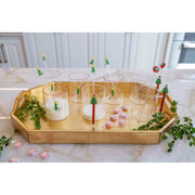 Large Tray With Gold Finish