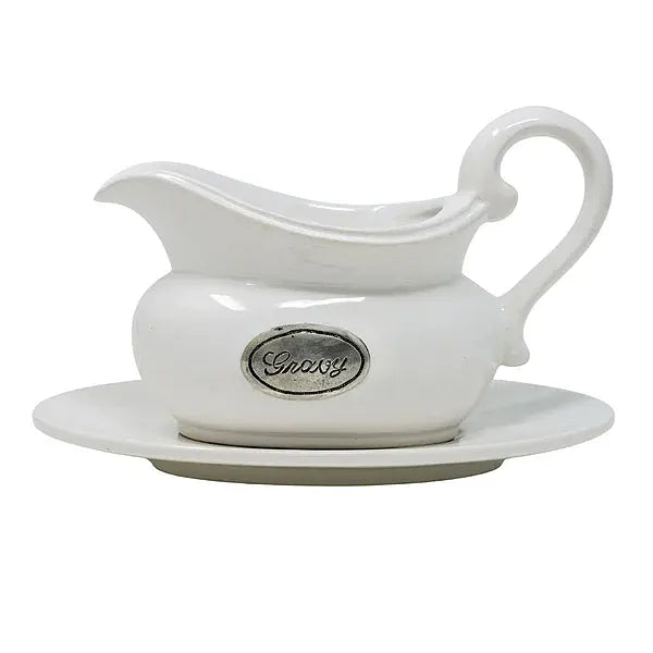 Tuscan Gravy Boat with Saucer, New