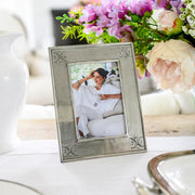 Tuscan Pewter Stamped Picture Frame, 4" x 6"