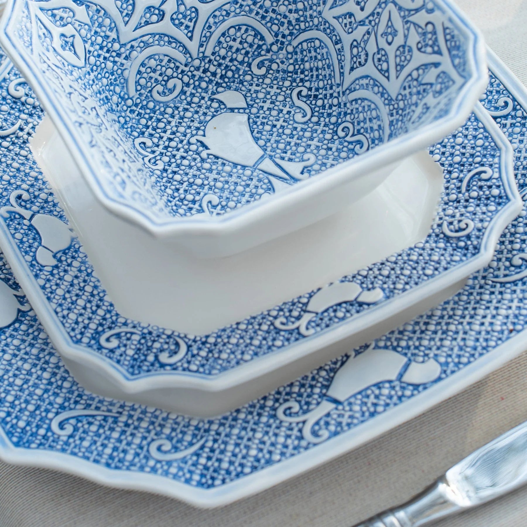 Uccello Blu Salad Plate