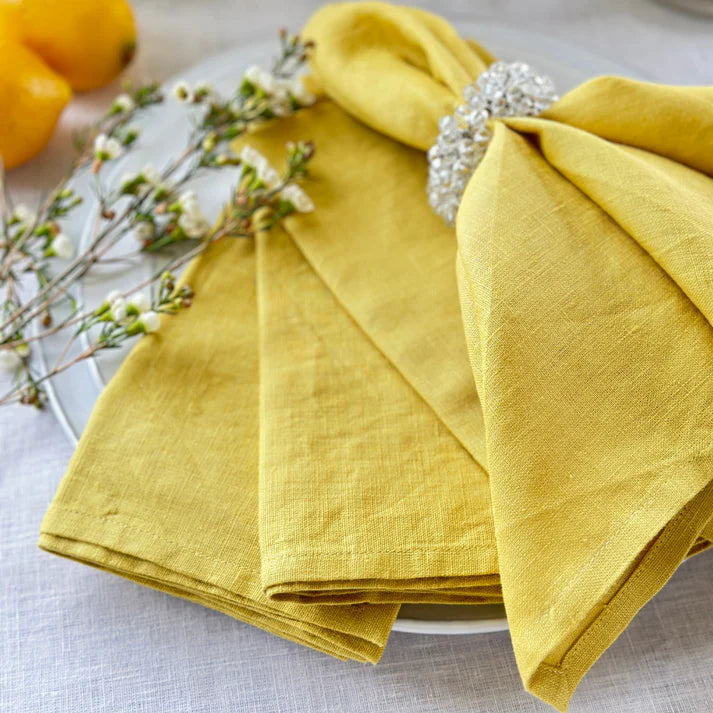 Washed Linen Napkins, Set of 4