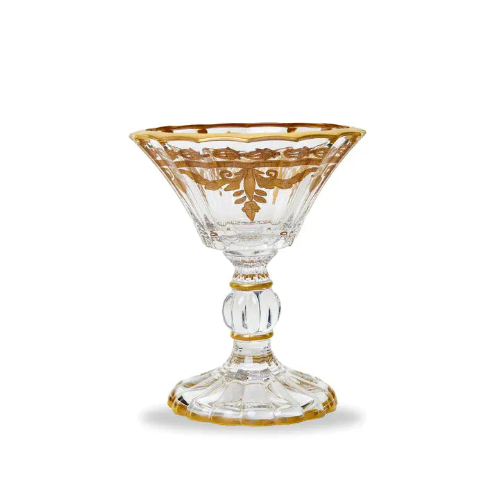 Vetro Gold Petite Pedestal Candy Dish